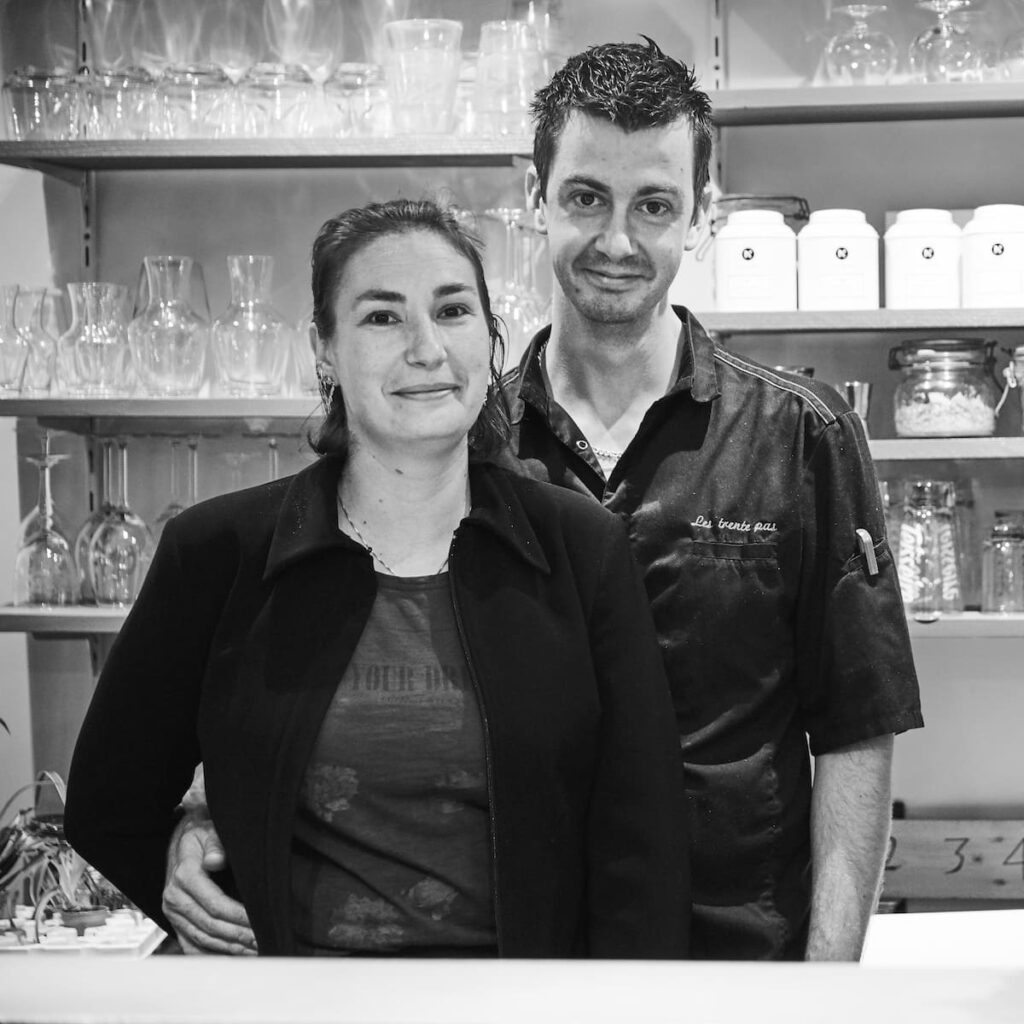 Marie-Laurence et Fabrice, propriétaires du restaurant les Trente Pas